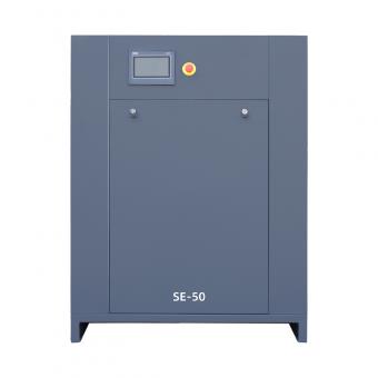 SE-50 Permanent Magnet Variable Frequency Screw Air Compressor – 37 kW power rating, 5.0 m³/min discharge capacity, providing industrial-grade stable air supply.