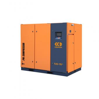 HUADA TVD-75+ 55 kW two-stage permanent magnet VSD screw air compressor